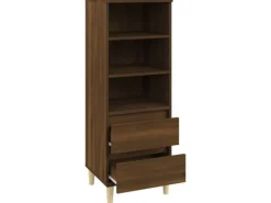 vidaXL Highboard Braun Eichen-Optik 40x36x110 cm Holzwerkstoff 821243 Eiche Braun