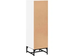 vidaXL Highboard mit Glastüren Weiß 35x37x120 cm 836560