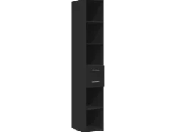 Outlet vidaXL Highboard Schwarz 30x42,5x185 cm Holzwerkstoff 846237