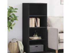 Online vidaXL Highboard 50x41x124 cm Holzwerkstoff 846398 Schwarz