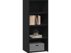 Online vidaXL Highboard 50x41x124 cm Holzwerkstoff 846398 Schwarz