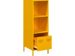 New vidaXL Highboard Senf 35x39x103,5 cm Stahl 851379 Gelb