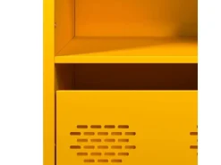 New vidaXL Highboard Senf 35x39x103,5 cm Stahl 851379 Gelb