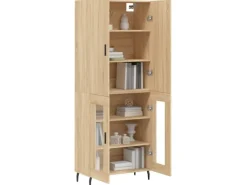 New vidaXL Highboard Sonoma-Eiche 69,5x34x180 cm Holzwerkstoff 3195750 Sonoma Eiche