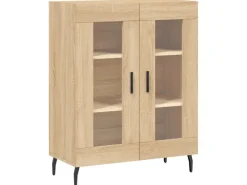 New vidaXL Highboard Sonoma-Eiche 69,5x34x180 cm Holzwerkstoff 3195750 Sonoma Eiche