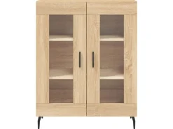 New vidaXL Highboard Sonoma-Eiche 69,5x34x180 cm Holzwerkstoff 3195750 Sonoma Eiche