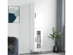 Discount vidaXL Highboard 34,5x34x180 cm Holzwerkstoff 3199073 Weiß