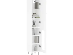Discount vidaXL Highboard 34,5x34x180 cm Holzwerkstoff 3199073 Weiß