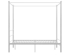 vidaXL Himmelbett Weiß Metall 140x200 cm651111