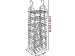 Sale vidaXL Hängeaufbewahrung für Schränke mit 7 Fächern 344375