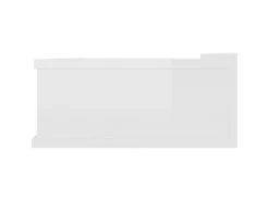 vidaXL Hängende Nachttische 2 Stk Hochglanz-Weiß 40x30x15 cm