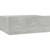 New vidaXL Hängender Nachttisch Betongrau 40x30x15 cm Holzwerkstoff