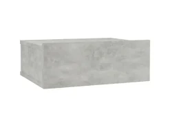 New vidaXL Hängender Nachttisch Betongrau 40x30x15 cm Holzwerkstoff