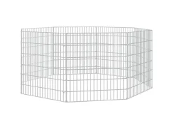 Hot vidaXL Kaninchenkäfig 8 Paneele 54x60 cm Verzinktes Eisen