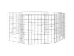 Hot vidaXL Kaninchenkäfig 8 Paneele 54x60 cm Verzinktes Eisen