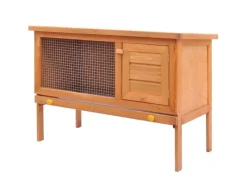 vidaXL Kaninchenstall Kleintierhaus Hasenstall 1 Ebene Holz