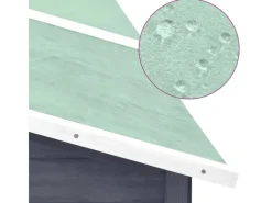 Sale vidaXL Kaninchenstall mit Freilauf Grau und Weiß Tanne Massivholz