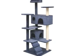 vidaXL Katzen-Kratzbaum Sisal 125 cm Dunkelblau