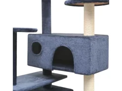 vidaXL Katzen-Kratzbaum Sisal 125 cm Dunkelblau