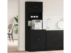 Discount vidaXL Küchenschrank mit Regal Schwarz Eichen-Optik 60 x 50 x 180 cm 3365557 Eiche Schwarz