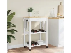 vidaXL Küchenwagen MONZA 60x40x90 cm Massivholz Kiefer Modell 8