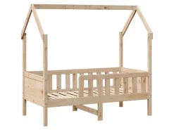 Online vidaXL Kinderbett Hausbett 70x140 cm Massivholz Kiefer2102249