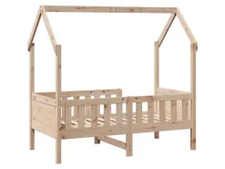 Online vidaXL Kinderbett Hausbett 70x140 cm Massivholz Kiefer2102249