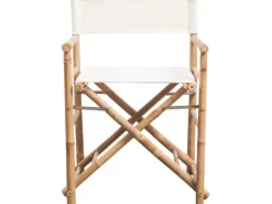 vidaXL Klappbarer Regiestuhl 2 Stk. Bambus und Canvas
