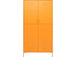 Online vidaXL Kleiderschrank Senfgelb 90x50x180 cm Stahl