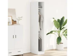 Clearance vidaXL Kleiderschrank 30x50x200 cm Holzwerkstoff 3307774 Weiß