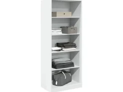 vidaXL Kleiderschrank Weiß 80x50x200 cm Holzwerkstoff