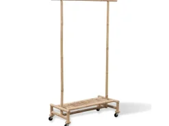 Best vidaXL Kleiderständer Bambus 242496