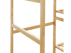 Discount vidaXL Kleiderständer mit Ablagen 100x50x184,5 cm Bambus 4008920