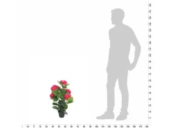 Sale vidaXL Künstliche Hortensie mit Topf 60 cm Rot