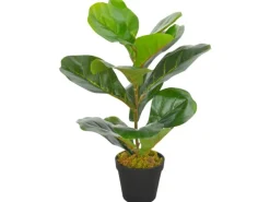 Hot vidaXL Künstliche Pflanze Geigen-Feige mit Topf Grün 45 cm