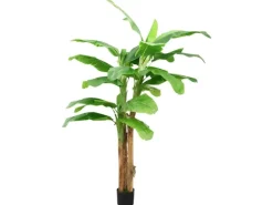 vidaXL Künstlicher Bananenbaum mit Topf 300 cm Grün