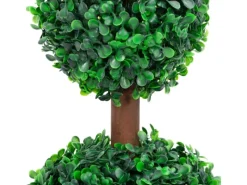 vidaXL Künstlicher Buchsbaum mit Topf Kugelform Grün 60 cm