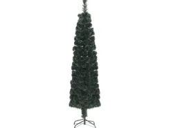 vidaXL Künstlicher Weihnachtsbaum Schlank mit Ständer 120 cm Glasfaser