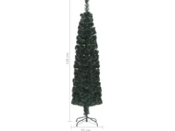 vidaXL Künstlicher Weihnachtsbaum Schlank mit Ständer 120 cm Glasfaser