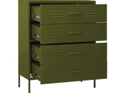 Online vidaXL Kommode Olivgrün 80x35x101,5 cm Stahl