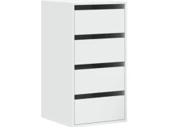 Outlet vidaXL Kommode Weiß 40x41x76 cm Holzwerkstoff