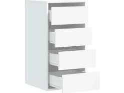 Outlet vidaXL Kommode Weiß 40x41x76 cm Holzwerkstoff