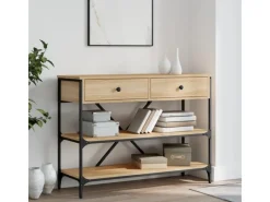 Best vidaXL Konsolentisch mit Schubladen und Ablagen Sonoma-Eiche
