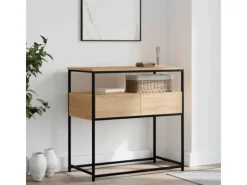 vidaXL Konsolentisch Sonoma-Eiche 75x40x75 cm Holzwerkstoff
