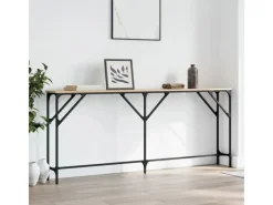 vidaXL Konsolentisch Sonoma-Eiche 180x23x75 cm Holzwerkstoff
