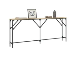 vidaXL Konsolentisch Sonoma-Eiche 180x23x75 cm Holzwerkstoff