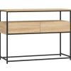 vidaXL Konsolentisch Sonoma-Eiche 100x40x75 cm Holzwerkstoff
