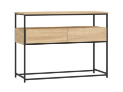 vidaXL Konsolentisch Sonoma-Eiche 100x40x75 cm Holzwerkstoff