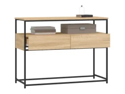 vidaXL Konsolentisch Sonoma-Eiche 100x40x75 cm Holzwerkstoff