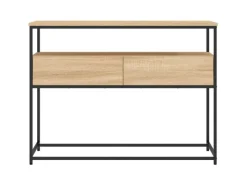 vidaXL Konsolentisch Sonoma-Eiche 100x40x75 cm Holzwerkstoff